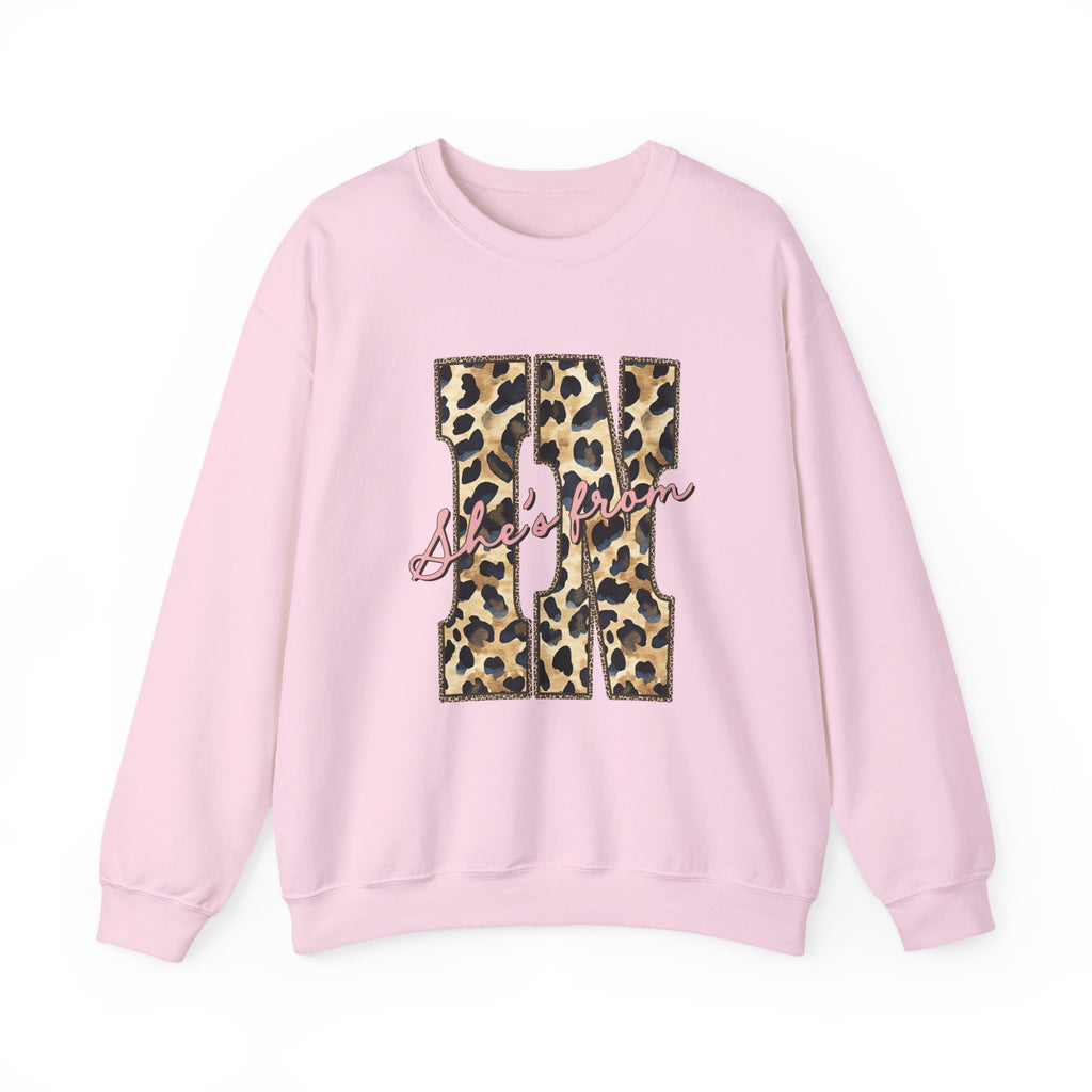 Leopard 'She's From' IN Crewneck