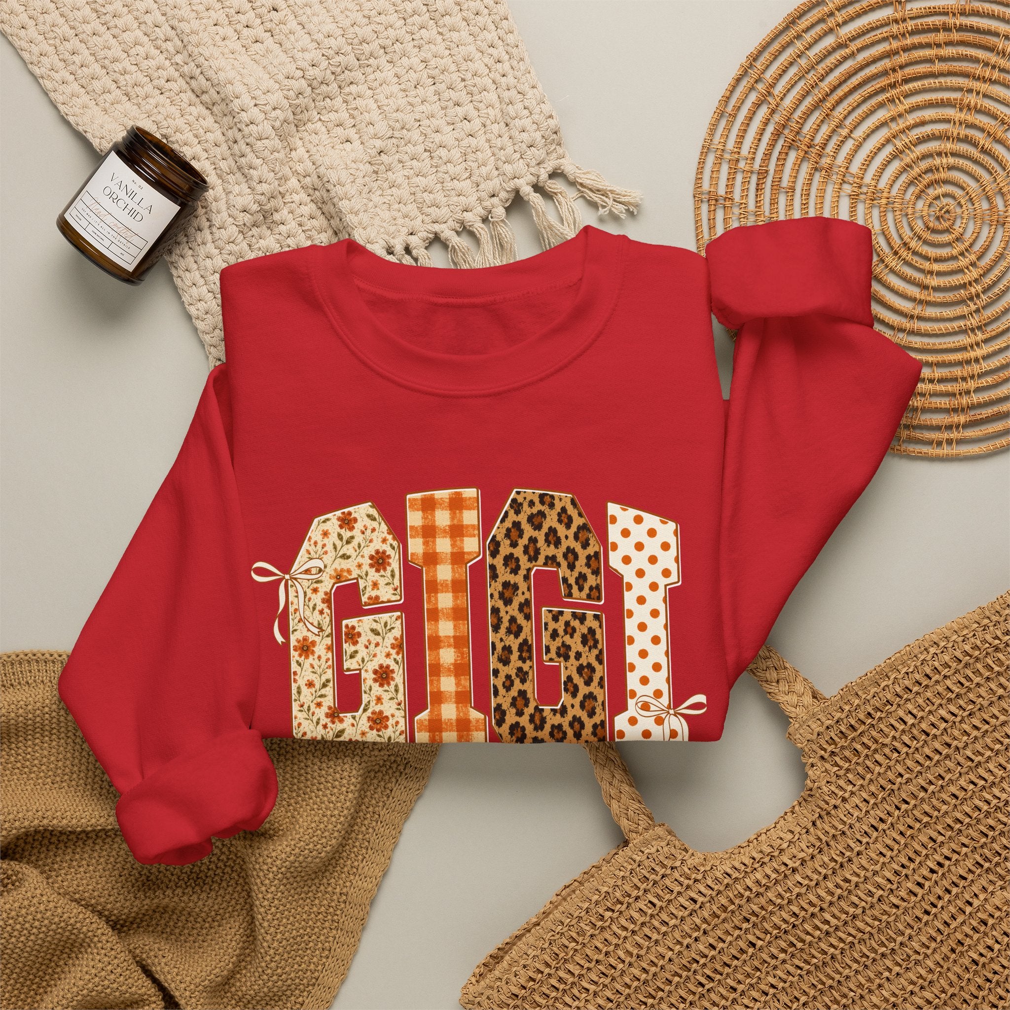 Gigi Patchwork Crewneck Sweatshirt