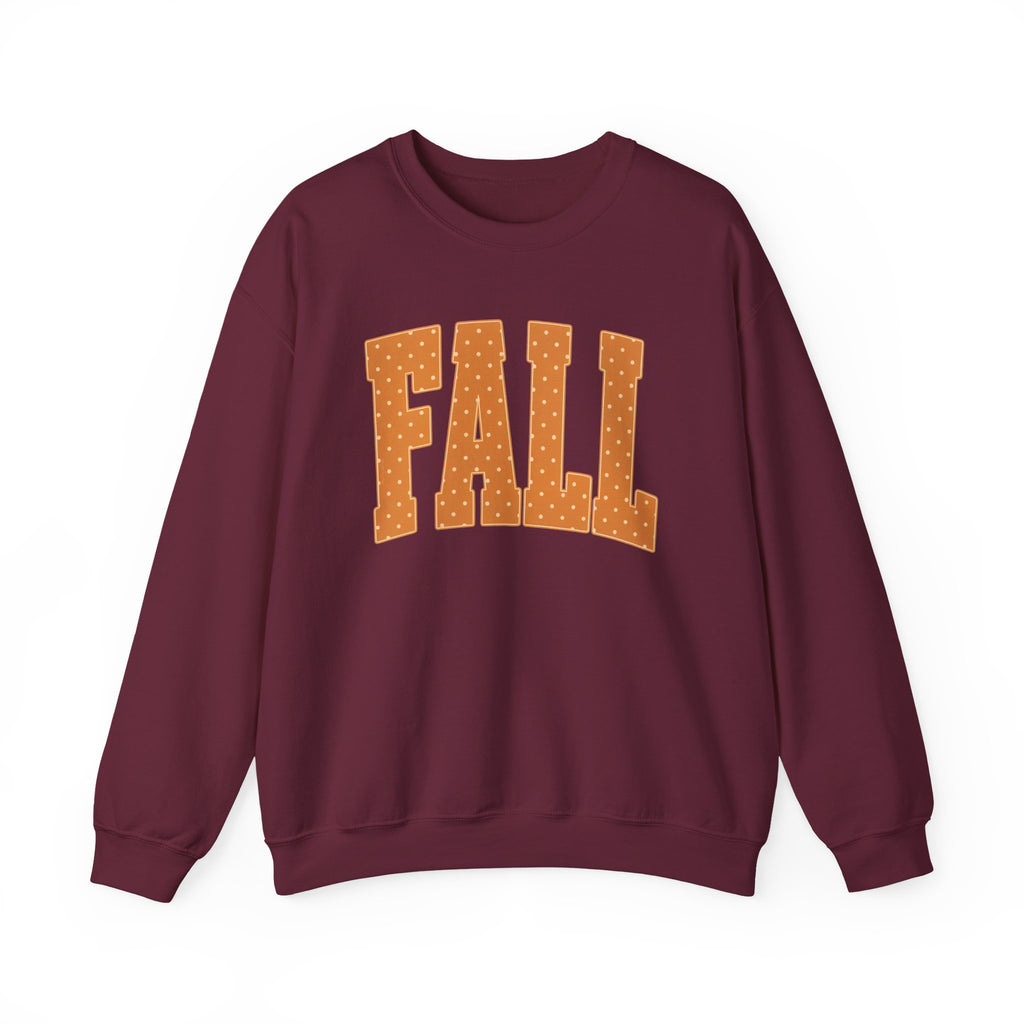 Fall Polka Dot Crewneck Sweatshirt
