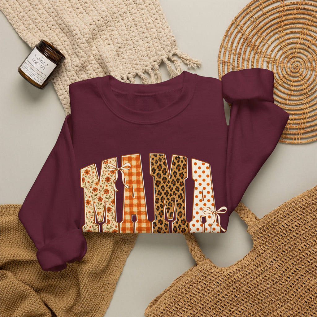 Mama Patchwork Crewneck Sweatshirt