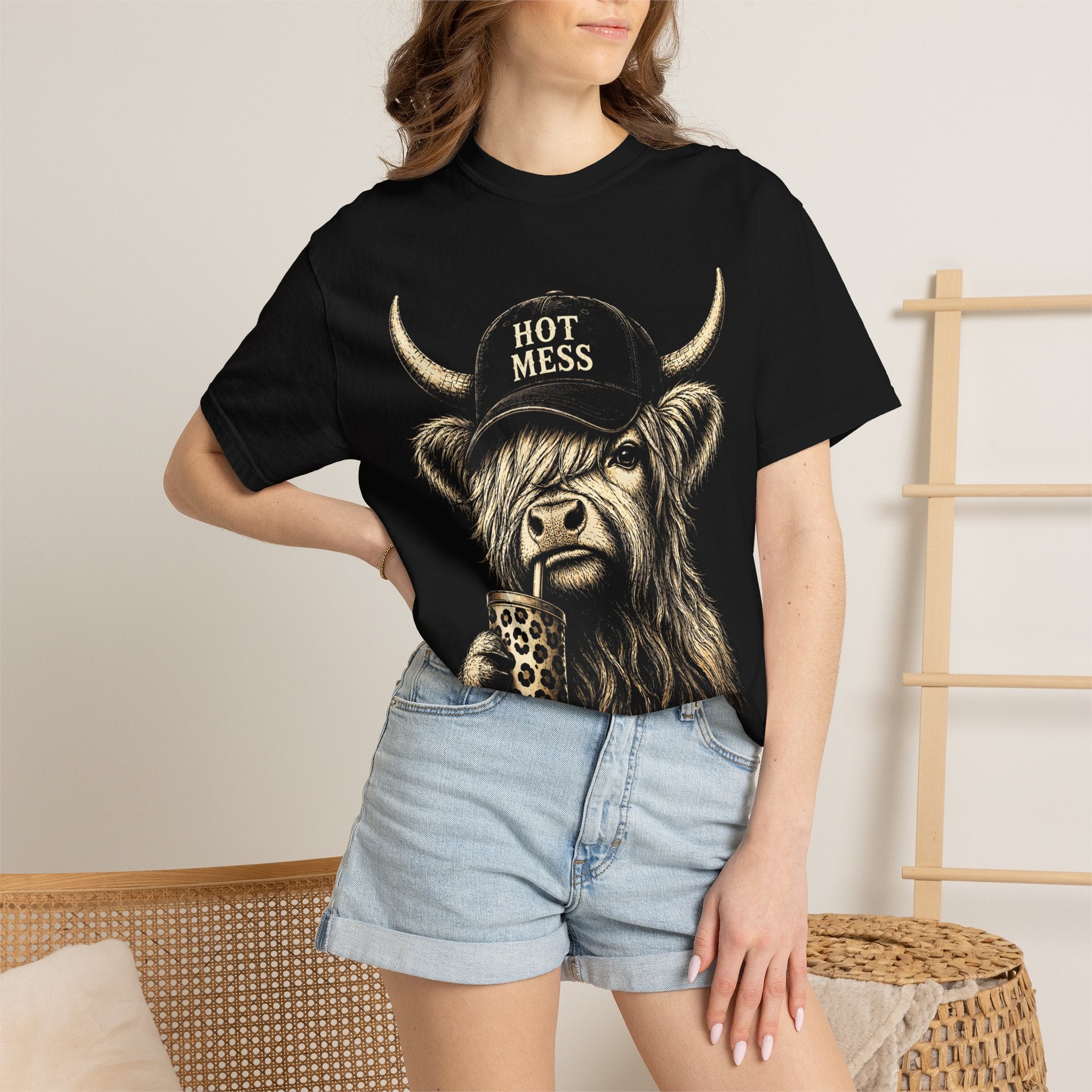 HOT MESS- Unisex Garment-Dyed T-shirt