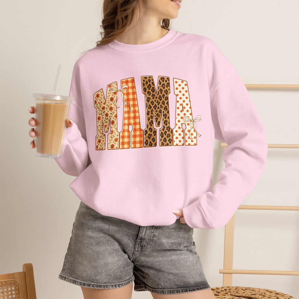 Mama Patchwork Crewneck Sweatshirt