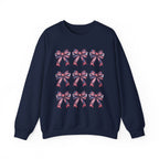 Bow Pattern Crewneck Sweatshirt