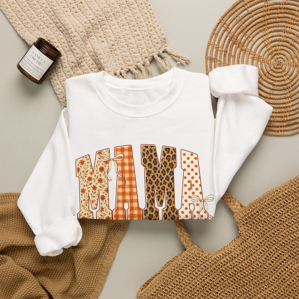 Mama Patchwork Crewneck Sweatshirt
