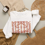 Harvest Season Striped Crewneck Sweatshirt