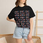 Red, White & Blue Ribbon Pattern T-shirt