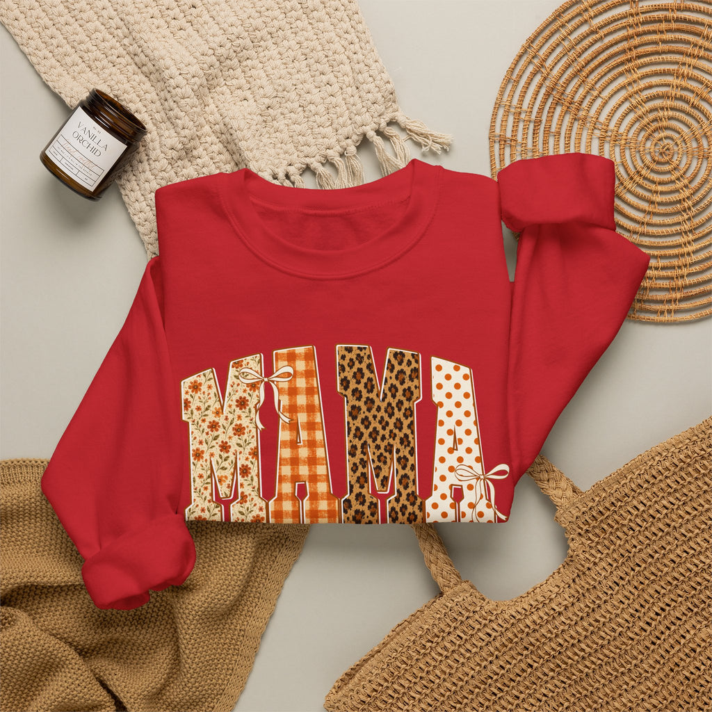 Mama Patchwork Crewneck Sweatshirt