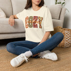 Plaid & Leopard Fall Graphic T-Shirt