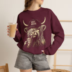 'Hot Mess' Cow Graphic Crewneck