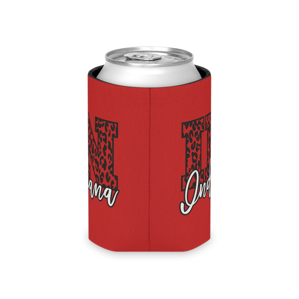 Indiana Leopard Print Double Sided Can Cooler