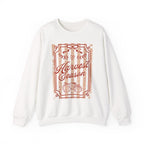 Harvest Season Striped Crewneck Sweatshirt