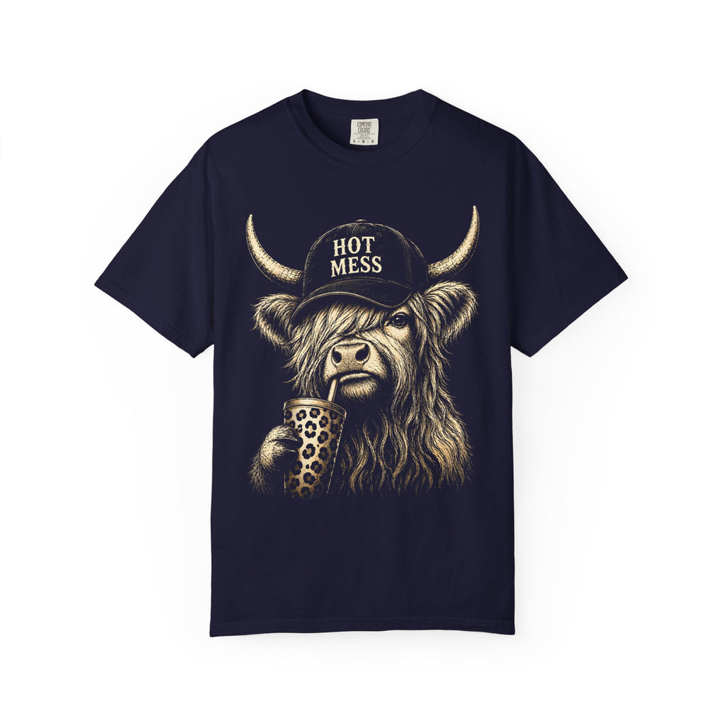 HOT MESS- Unisex Garment-Dyed T-shirt