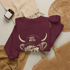 'Hot Mess' Cow Graphic Crewneck
