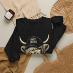 'Hot Mess' Cow Graphic Crewneck