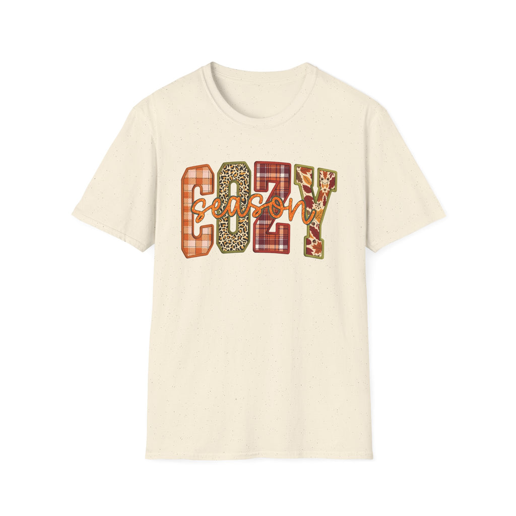 Plaid & Leopard Fall Graphic T-Shirt