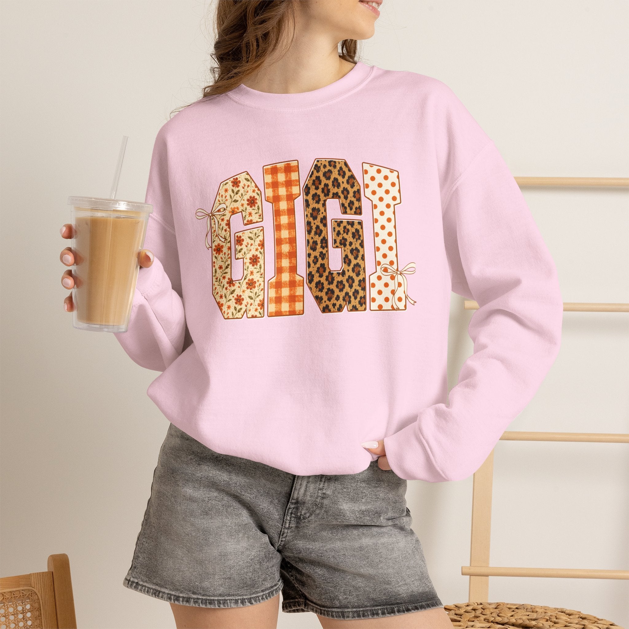 Gigi Patchwork Crewneck Sweatshirt