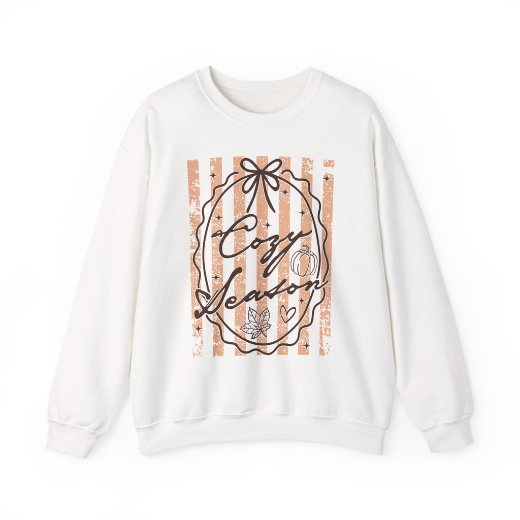 Cozy Season Striped Crewneck Sweatshirt