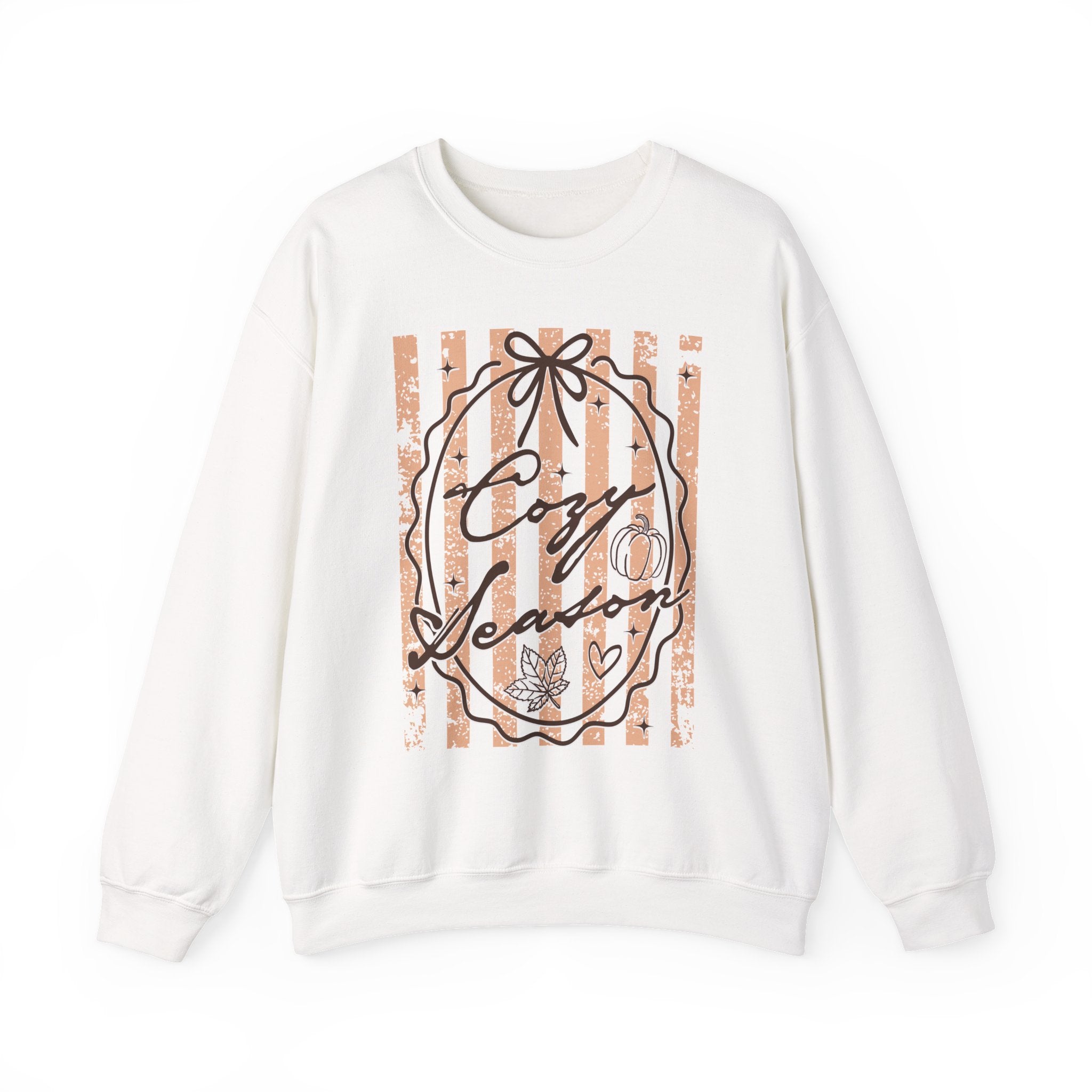 Cozy Season Striped Crewneck Sweatshirt