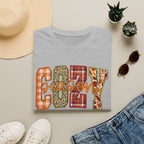 Plaid & Leopard Fall Graphic T-Shirt