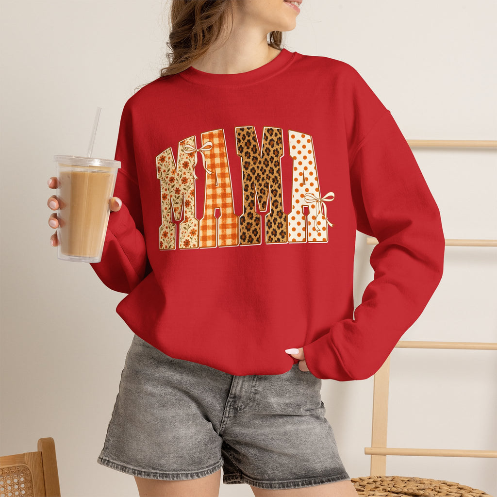 Mama Patchwork Crewneck Sweatshirt