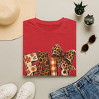 'FALL' Leopard & Plaid Bow T-Shirt
