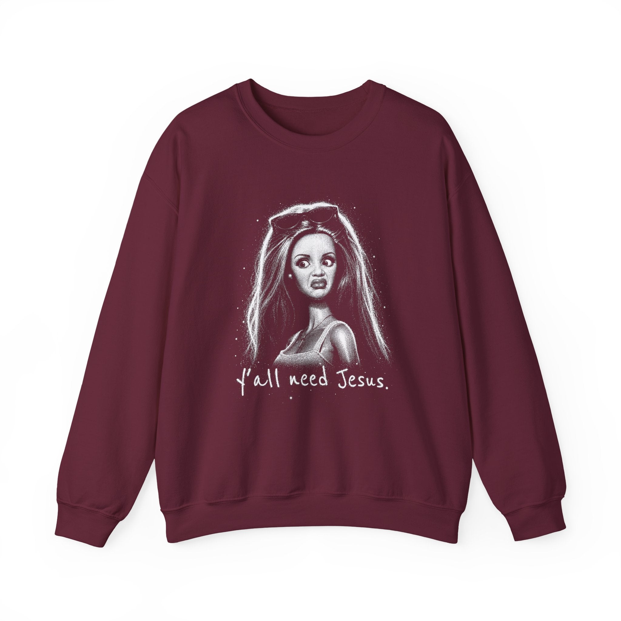 Y'all Need Jesus Crewneck Sweatshirt