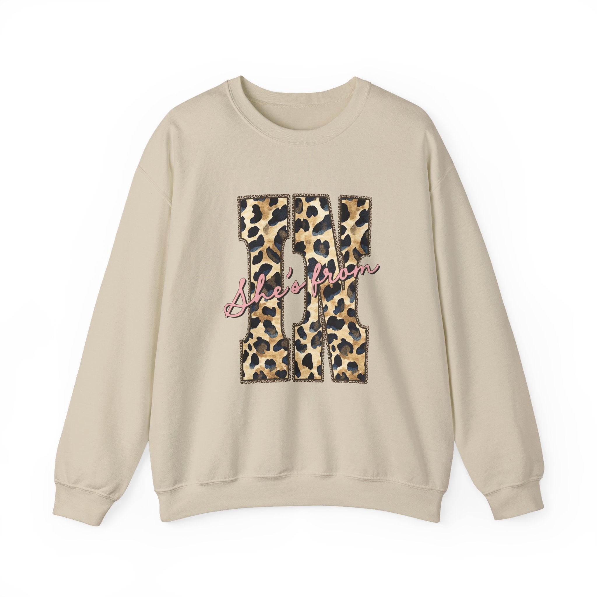 Leopard 'She's From' IN Crewneck