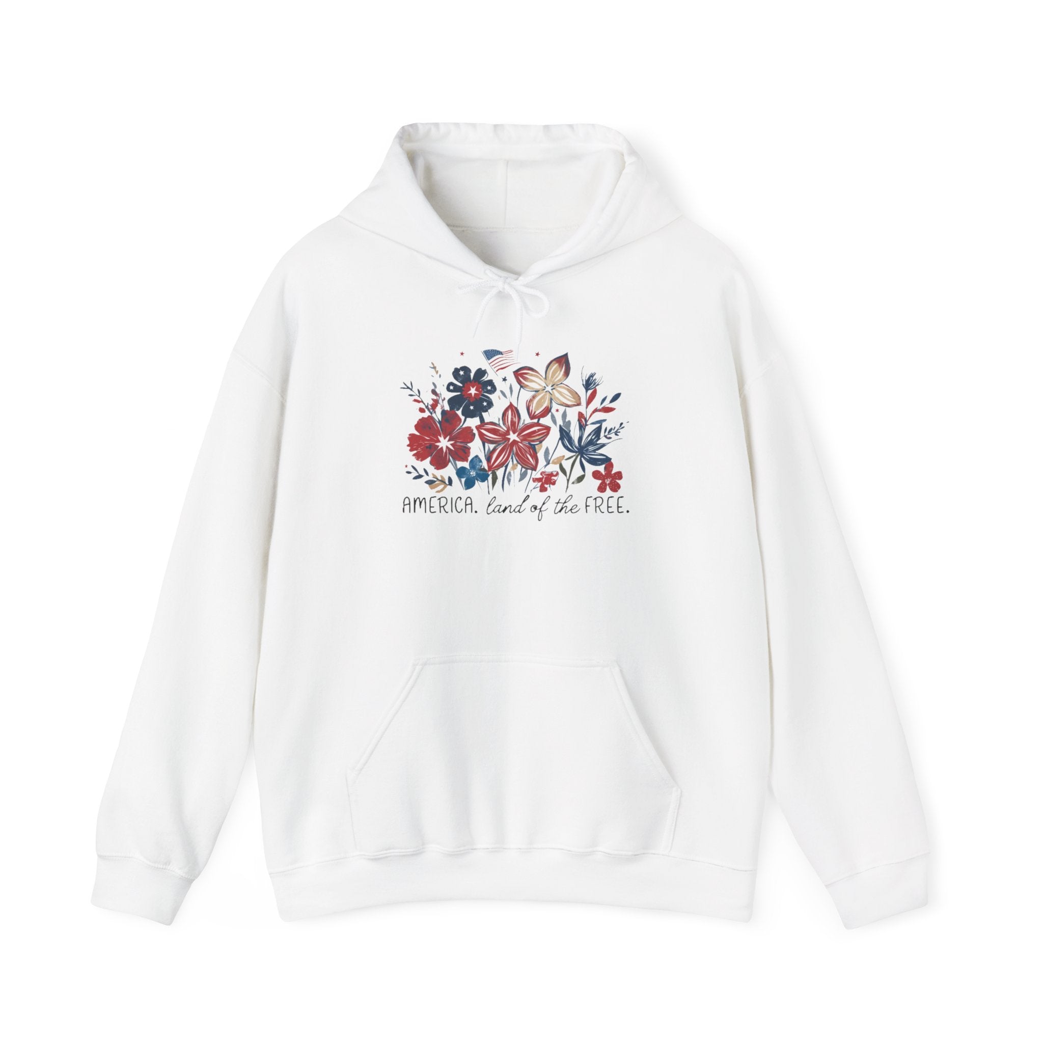 Floral Friend 4th of July Hoodie