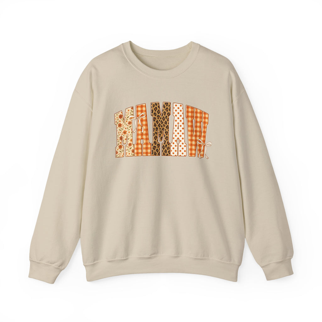 Mamaw Patchwork Crewneck Sweatshirt