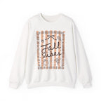 Fall Vibes Striped Crewneck Sweatshirt