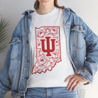 Indiana Floral State Tee
