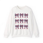 Bow Pattern Crewneck Sweatshirt
