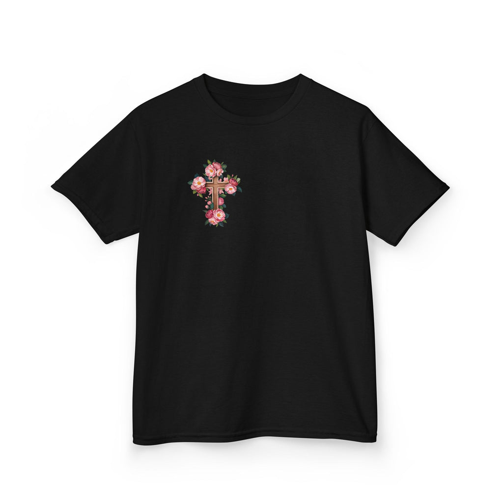 Kids Floral Cross Tee