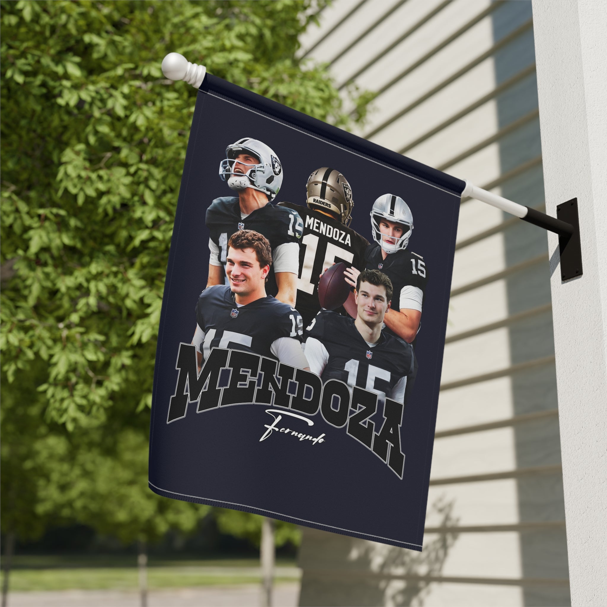 Mendoza Football Collage Garden & House Banner