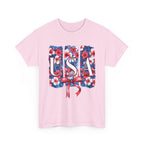 USA Floral Flag T-Shirt