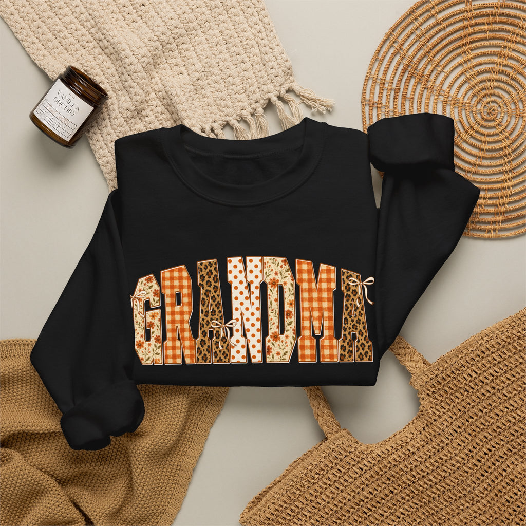 Grandma Patchwork Crewneck Sweatshirt