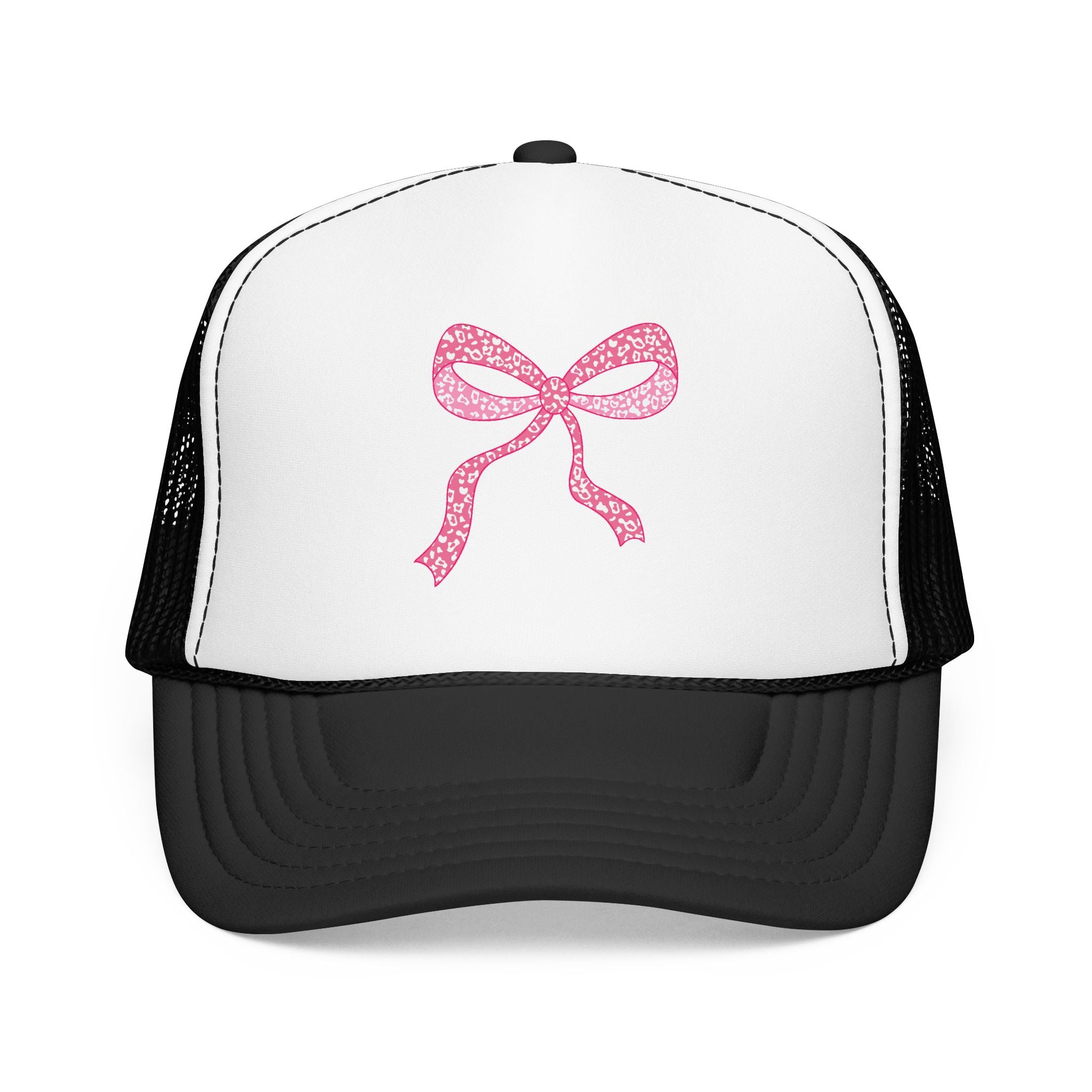 Pink Bow- Foam Trucker Hat