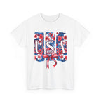 USA Floral Flag T-Shirt