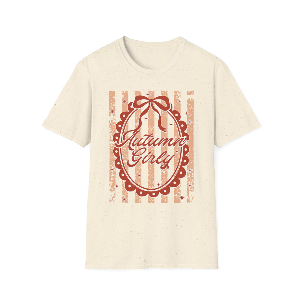Autumn Girly Vintage Ribbon Fall T‑Shirt