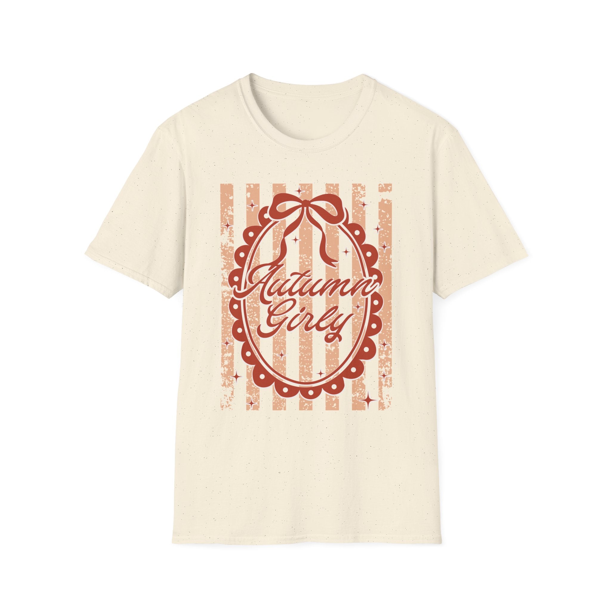 Autumn Girly Vintage Ribbon Fall T‑Shirt