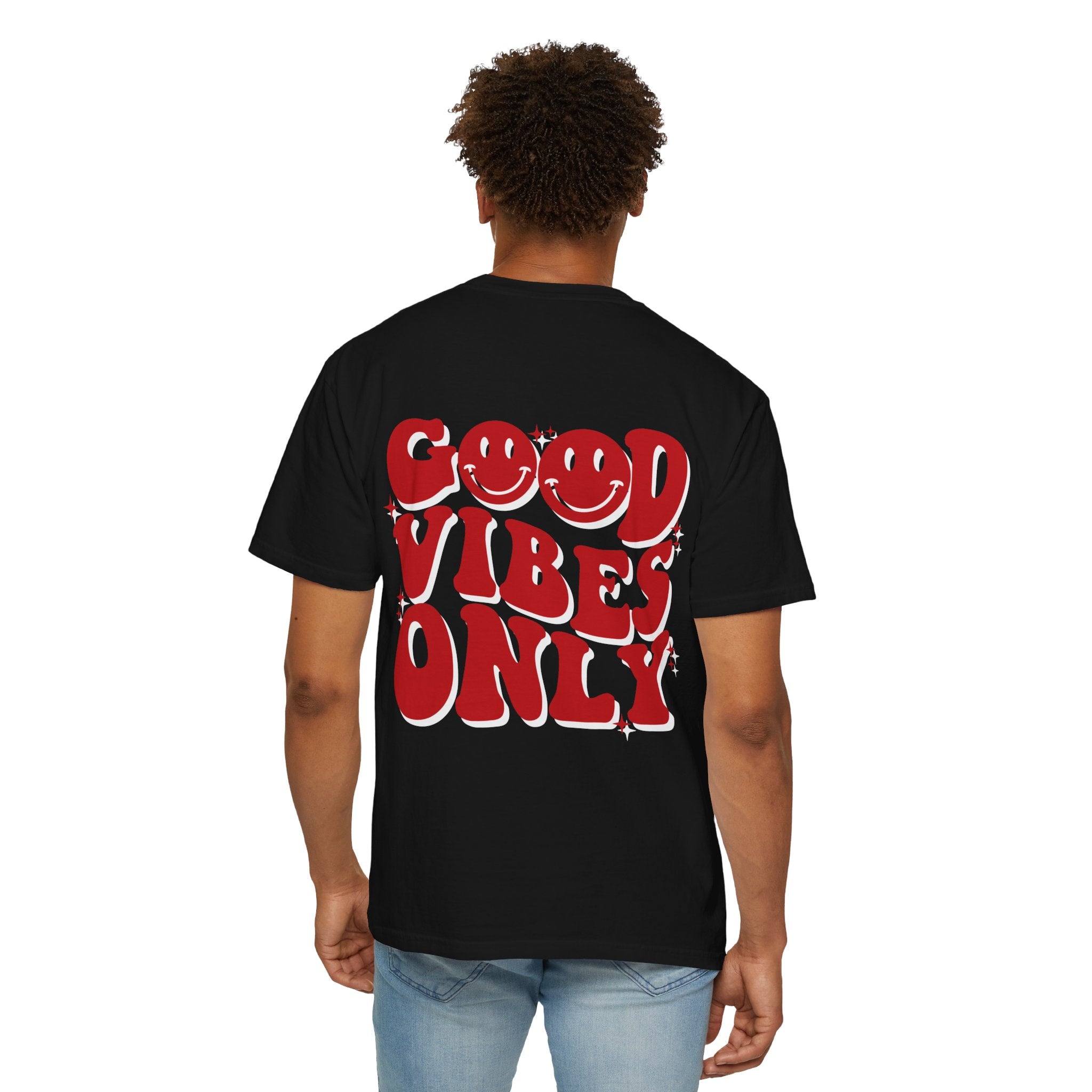 Good Vibes Only-Retro Smile Tee