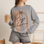Cozy Season Striped Crewneck Sweatshirt