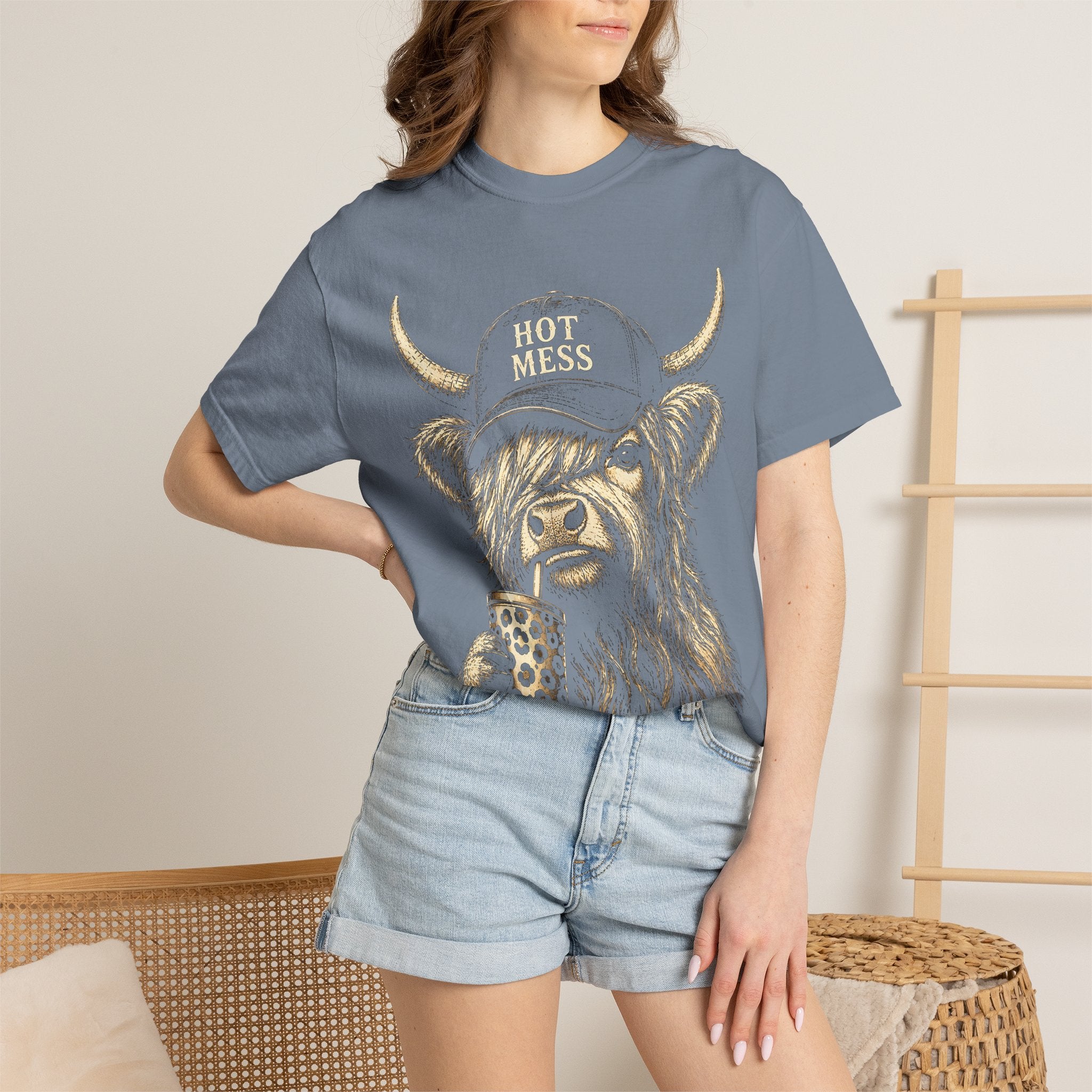 HOT MESS- Unisex Garment-Dyed T-shirt