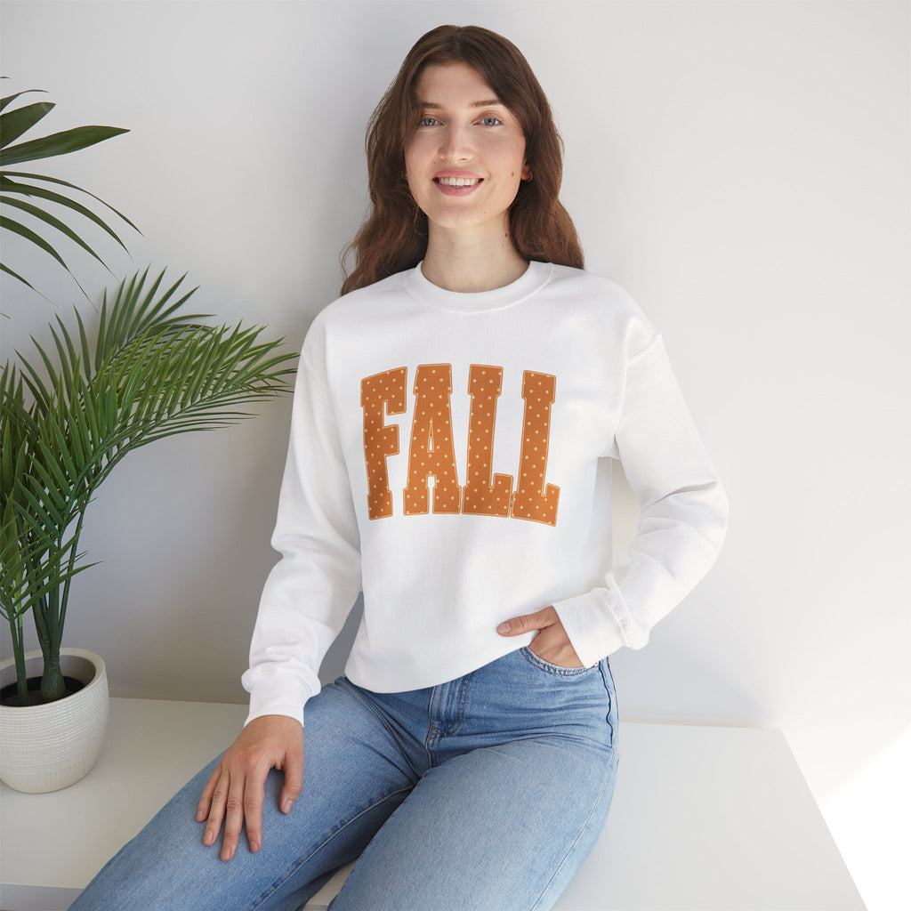 Fall Polka Dot Crewneck Sweatshirt