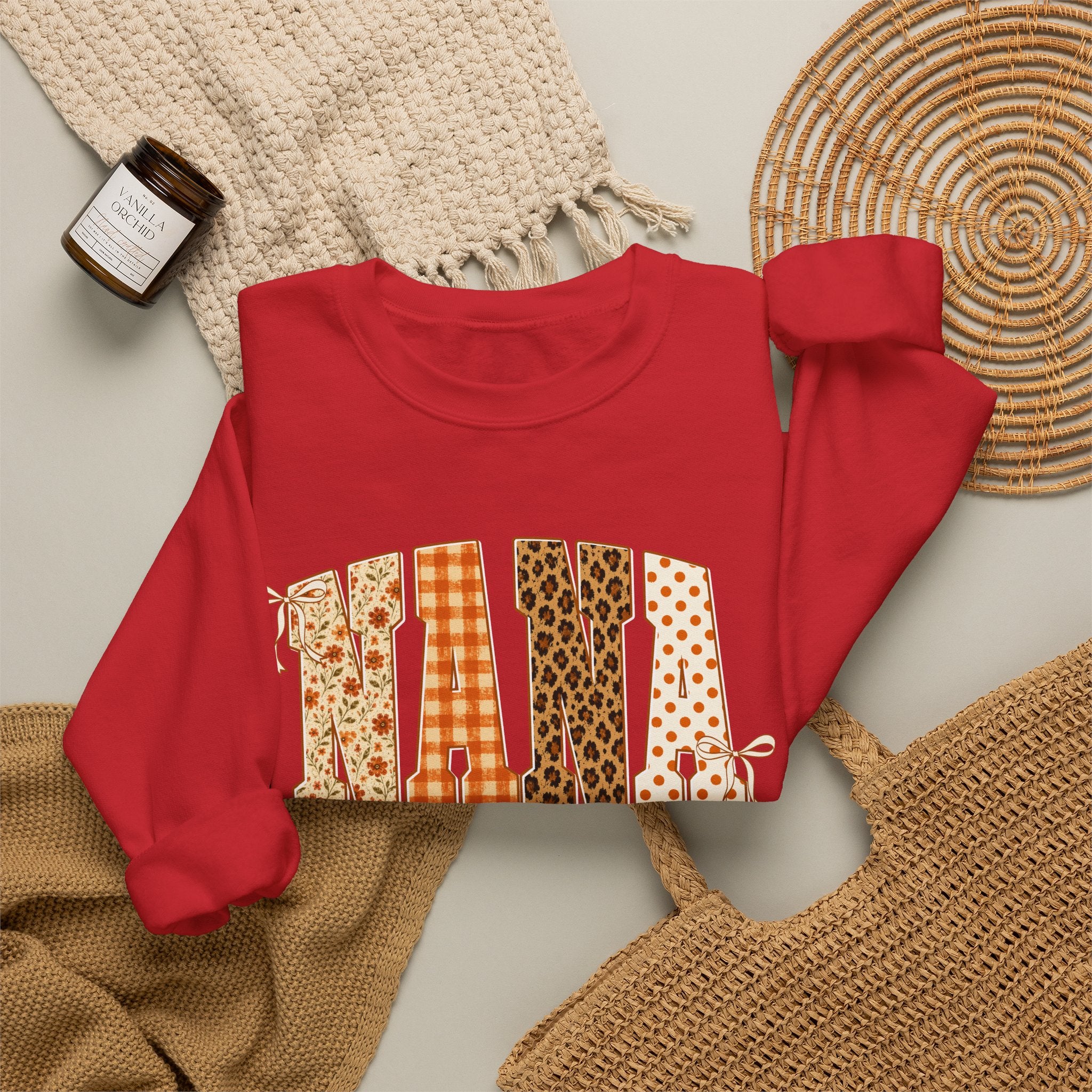 Nana Patchwork Crewneck Sweatshirt