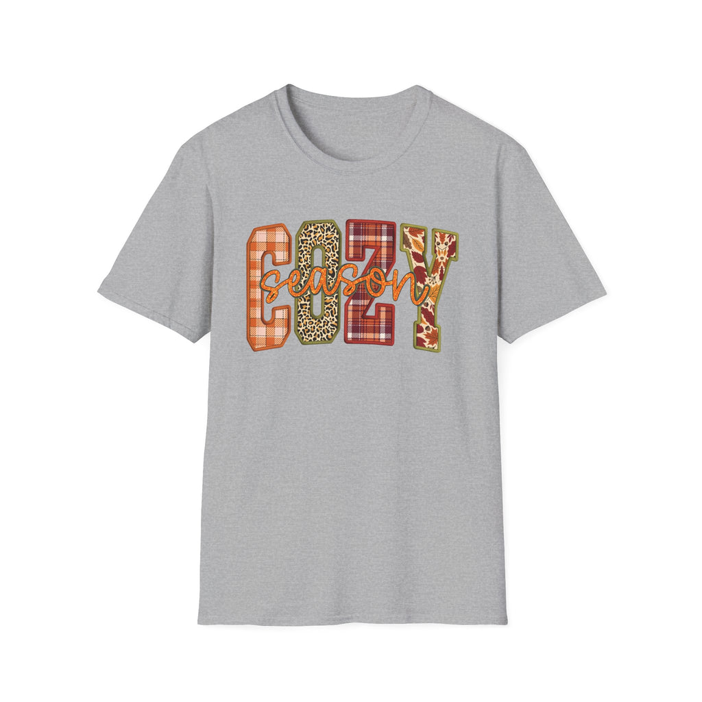 Plaid & Leopard Fall Graphic T-Shirt