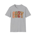 Plaid & Leopard Fall Graphic T-Shirt
