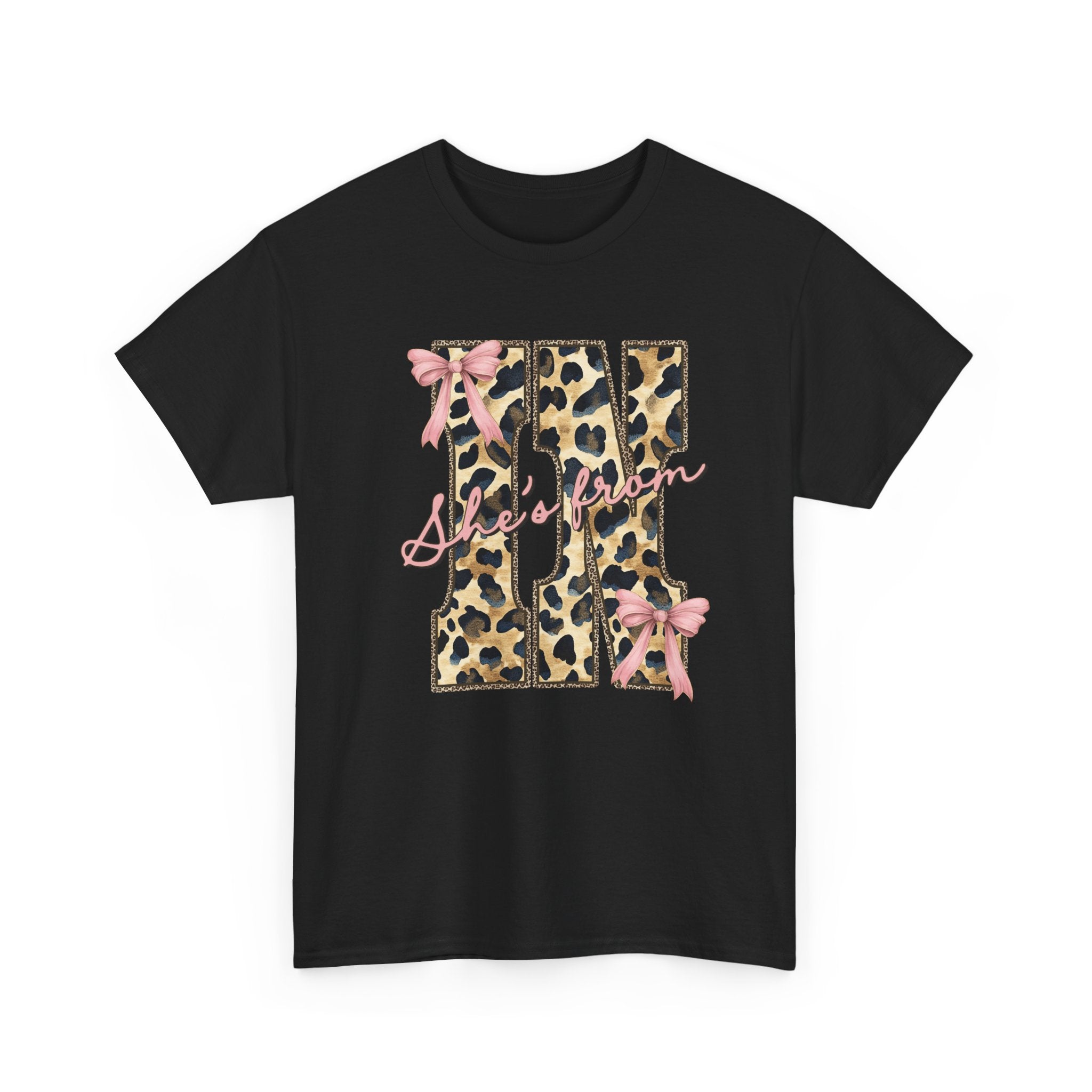 Leopard 'She's From' IN T-shirt