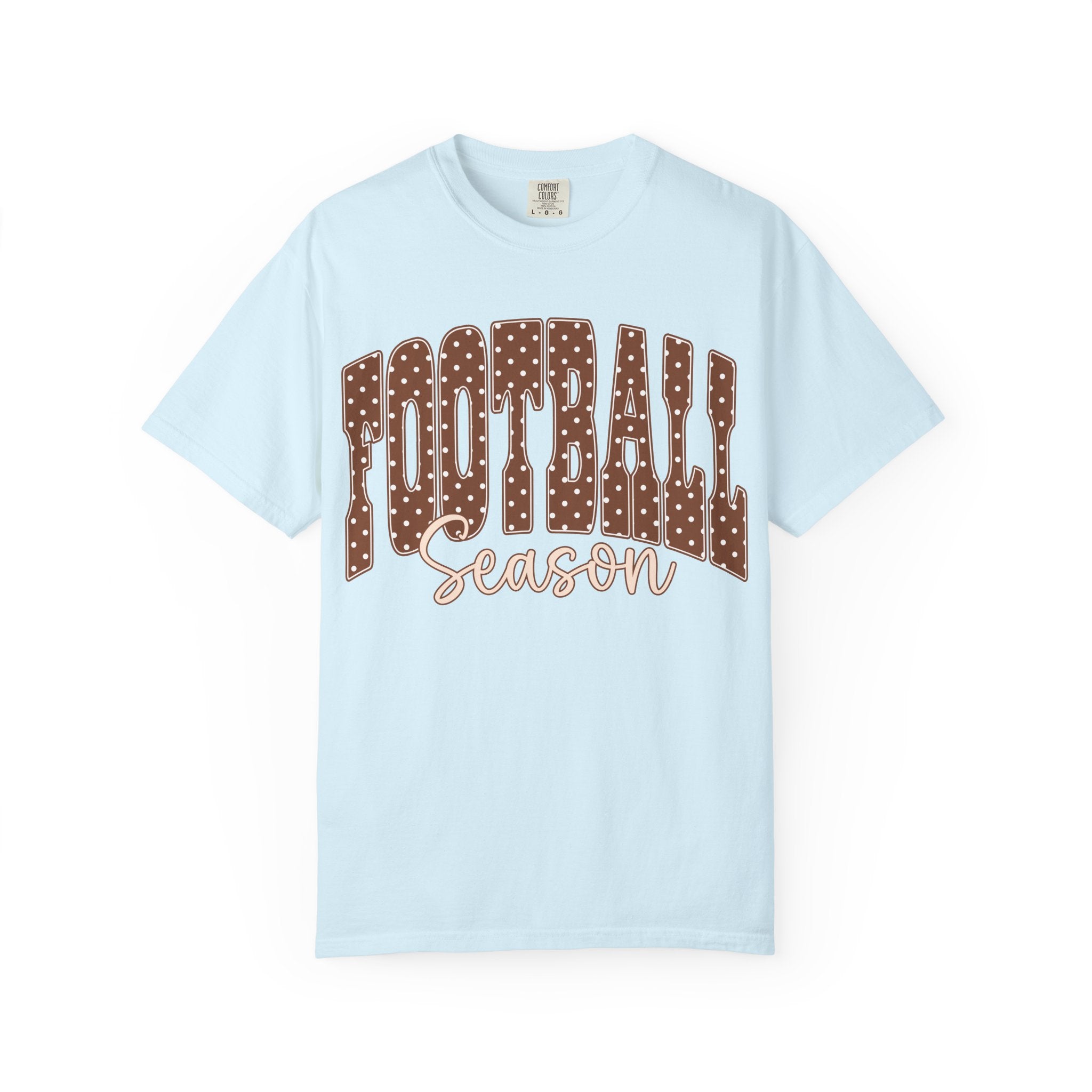 Football Season Retro Polka Dot Graphic T-Shirt
