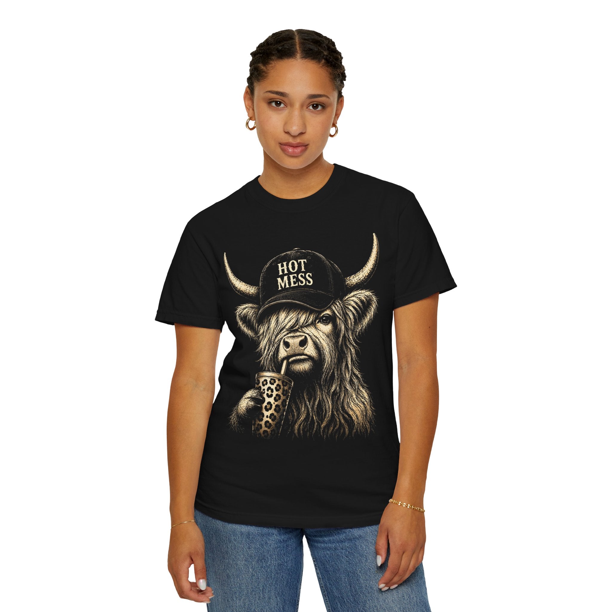 HOT MESS- Unisex Garment-Dyed T-shirt